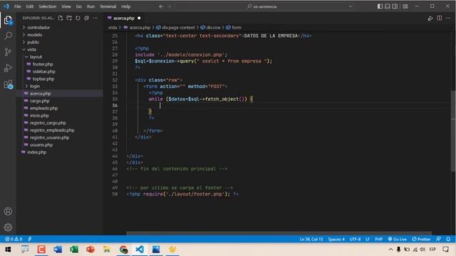 23.- Mostrar Datos de la Empresa - Sistema de Asistencias con PHP y MYSQL смотреть онлайн