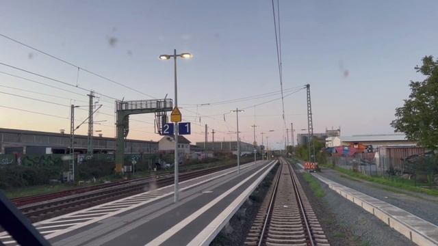 Führerstandsmitfahrt Mannheim Hbf - Frankfurt A. M. Hbf (Riedbahn)