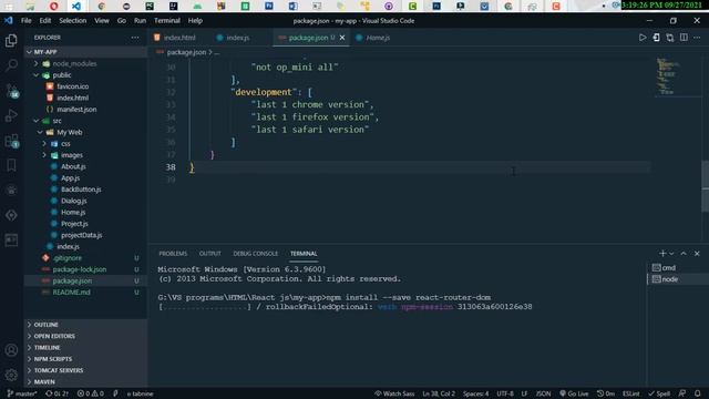 Package installation problem in React js | Solution смотреть онлайн