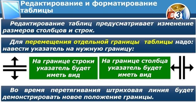 Информатика, 3 класс.Таблицы в тексте: ориентирование в клеточках.  Дополнение таблиц