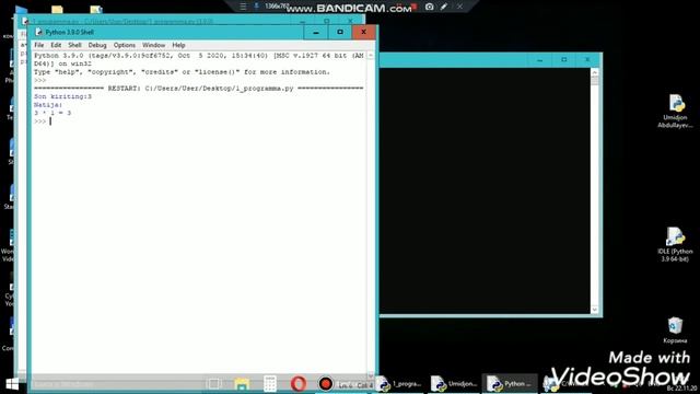 Python dasturlash tilida kara kara jadval yaratish смотреть онлайн
