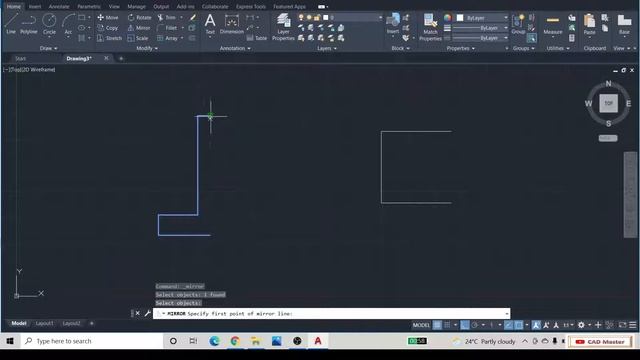 How to use Mirror Command in Autodesk AutoCAD Software !! #AutoCAD #2022 #mirror #command #CADMaste смотреть онлайн