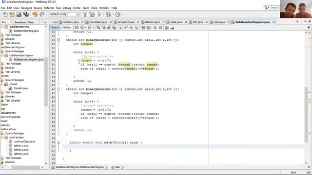 Bubble Sorting And Binary Searching menggunakan java netBeans 8.2|| Easy, Quickly смотреть онлайн