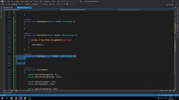Endless Runner Game Programming Tutorial with C# and WPF in Visual Studio