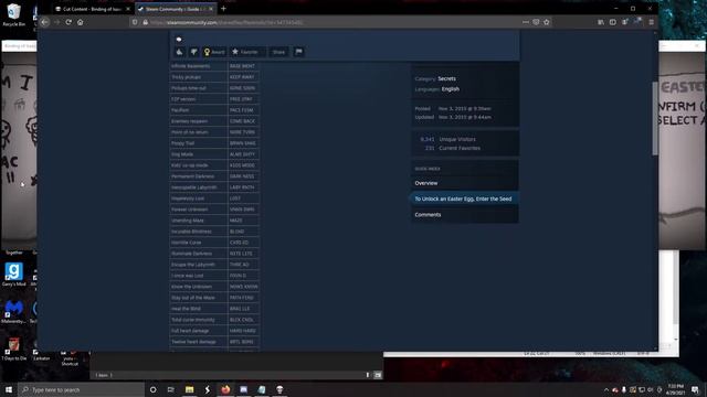 The Binding of Isaac Easter Eggs! How to enable and get to the secret menu! смотреть онлайн