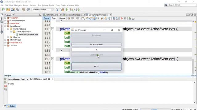 Java Beginner 13 Level Changer Example смотреть онлайн
