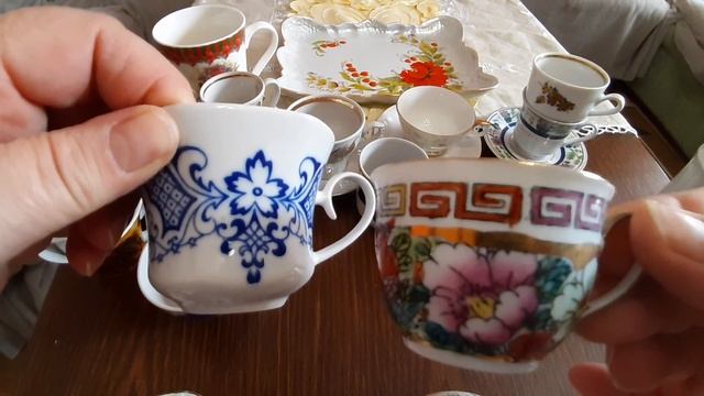 #Кофейные чашечки # всякие малюточки 70- ых- 90-ых годов. смотреть онлайн