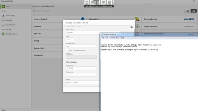 Qlik Sense Connect to Oracle смотреть онлайн