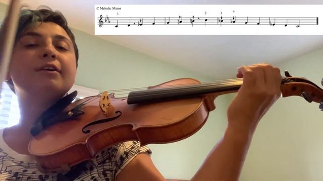 One Octave C minor Scale Violin смотреть онлайн