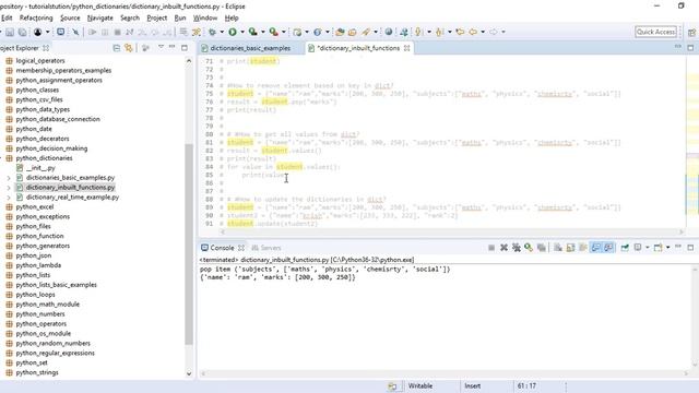 3 Python Dictionary In-Built Functions Examples | RegularPython | Regular Python | Telugu Language смотреть онлайн
