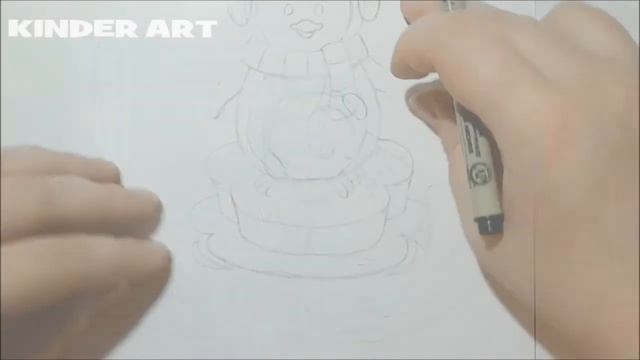 Как нарисовать пингвина на льдине | How to draw a penguin смотреть онлайн