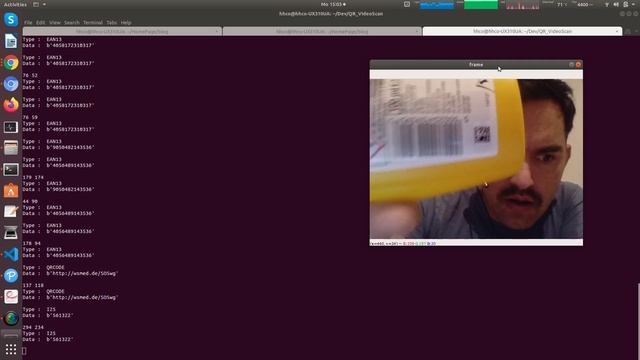 Reading EAN 13 and QR Codes through a WebCam смотреть онлайн