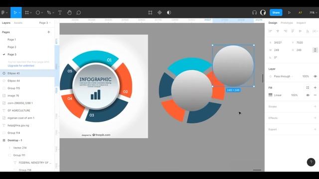 Infographic design in Figma смотреть онлайн