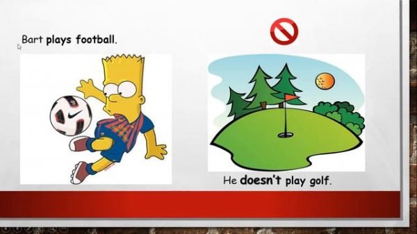 Present Simple. Daily Routines - Negative Form