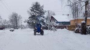 Проблемная чистка снега. Т40АМ.