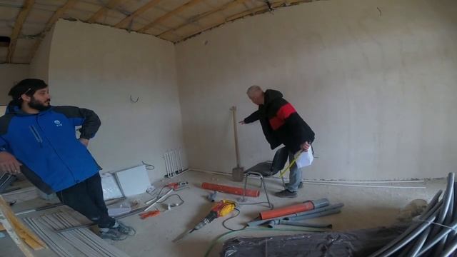 Новый объект, дом 100м2. Замер кухни.Отопление, водоснабжение смотреть онлайн