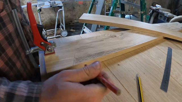 Oak Door Made From Old Scaffold Boards