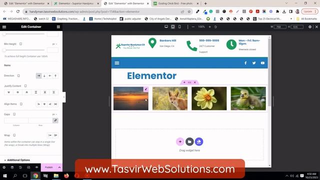 Place images side by side inside an Elementor Flexbox Container смотреть онлайн