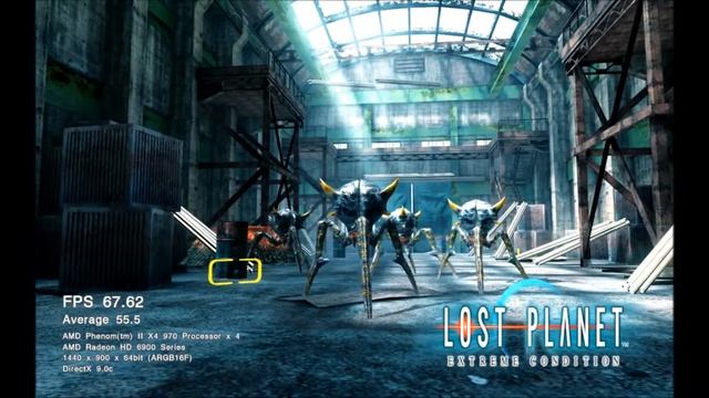 Benchmark Lost Planet Extreme Condition DirectX 9 en Asus AMD Radeon 6950 [HD] смотреть онлайн