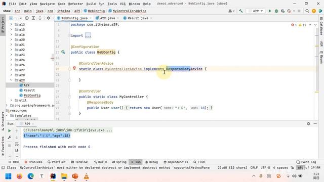 100 第廿九讲 @ControllerAdvice ResponseBodyAdvice 高清 1080P смотреть онлайн