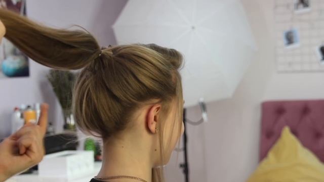 Высокий пучок на длинные волосы. Messy Bun for long hair смотреть онлайн