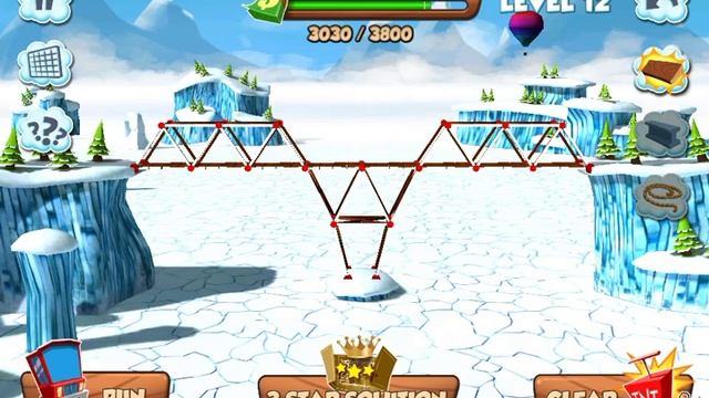 Bridge Builder Constructor Simulator - Arctic level 12 смотреть онлайн