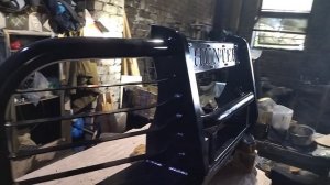 Силовой передний бампер Лесоповал 2 на УАЗ 469, Хантер, Барс