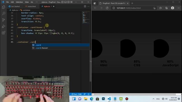 ASMR Programming - Pure CSS Circular Progress Bar | Html CSS - No Talking смотреть онлайн