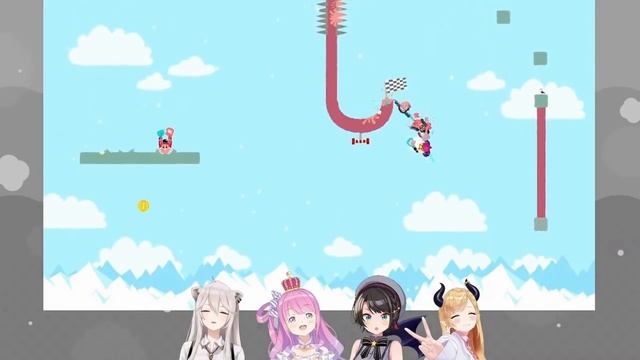 [Hololive] SubaChocoLunaTan crying with laughter playing Heave-ho! смотреть онлайн