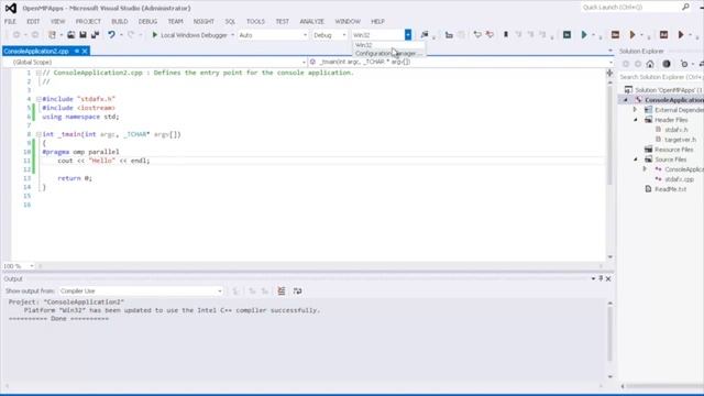 Configuring Microsoft Visual Studio for OpenMP смотреть онлайн