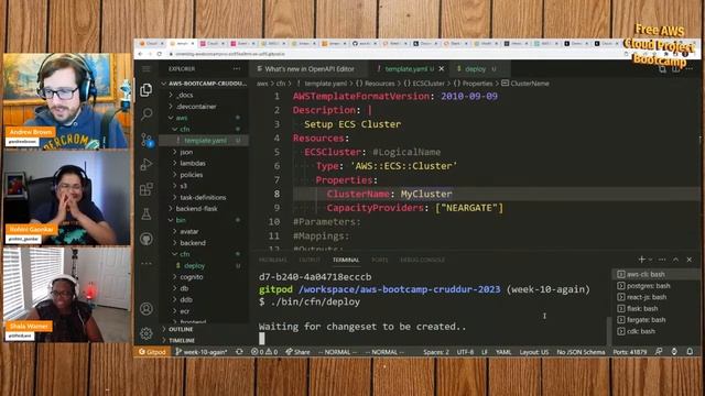FREE AWS Cloud Project Bootcamp (Week 10) - CloudFormation Part 1 смотреть онлайн