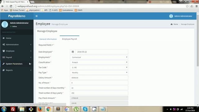Payroll Management System - PHP and MySQL смотреть онлайн