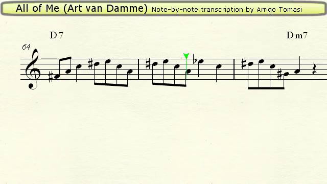 All of Me (Art van Damme) - Jazz Accordion Sheet music смотреть онлайн