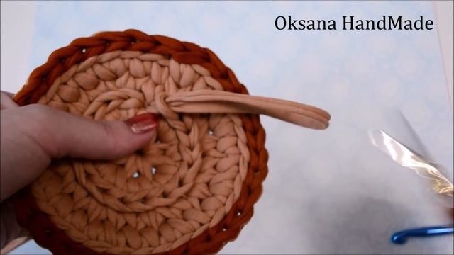 Декоративные Чашки из трикотажной пряжи. МК и схема. смотреть онлайн