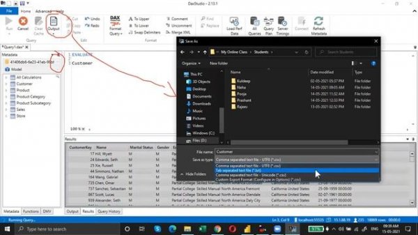 How to Download Source Data From Power BI using DAX Studio in Hindi