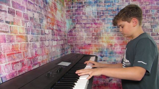 Olly, 12, plays Children by Robert Miles Keyboard Cover | Piano Cover смотреть онлайн