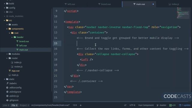 CODECASTS-vue-confee-07-bootstrap-collapse-navbar.mp4 смотреть онлайн