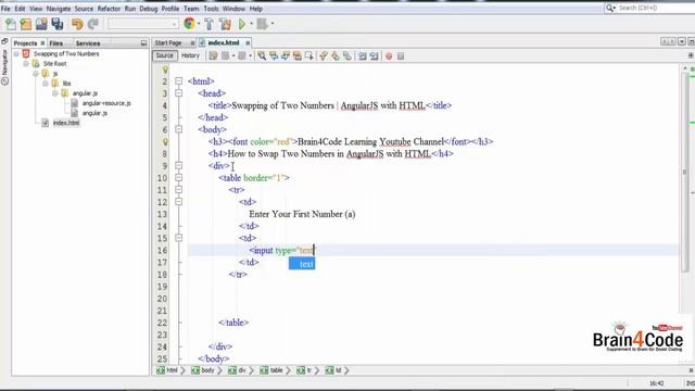 How to Swap Two Numbers with Temporary Variable in AngularJS with HTML | Hindi | Learn AngularJS смотреть онлайн