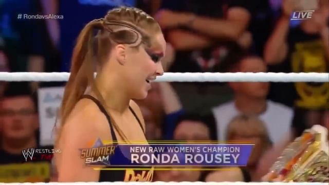Ronda Rousey vs Alexa Bliss summer slam смотреть онлайн