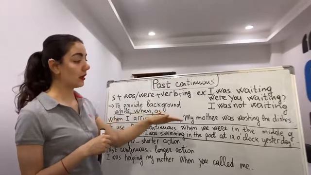 Brief explanation of Past Continuous 🌝 смотреть онлайн