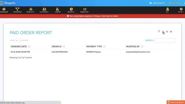 How To Generate Paid Order Report | Shopnix Help | смотреть онлайн