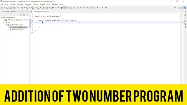 Java Addition of two number program || Adding two number(without user input) program #javaprogram смотреть онлайн