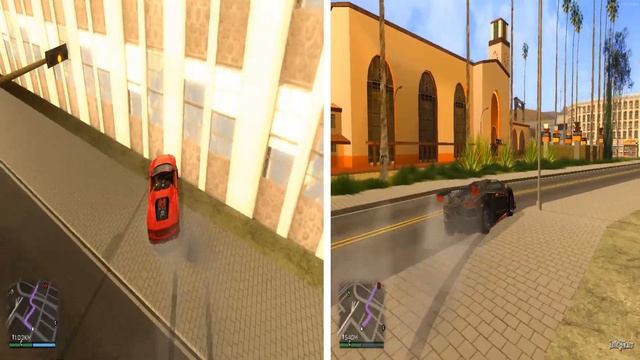 Grand Theft Auto: San Andreas Lamborghini vs Ferrari смотреть онлайн