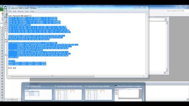 How to unprotect sheet without knowing password in Ms excel смотреть онлайн