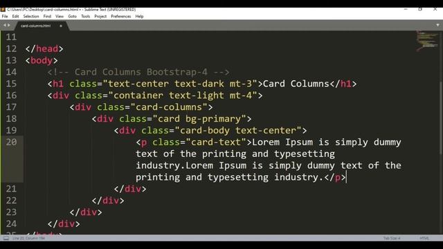 Card Columns Bootstrap 4 | Bootstrap Card Columns смотреть онлайн