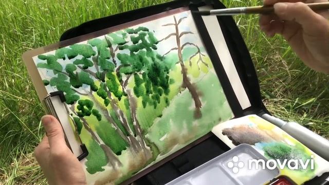 Пленэр. Акварель смотреть онлайн