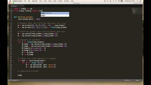 Bar Element - Coding in Python смотреть онлайн