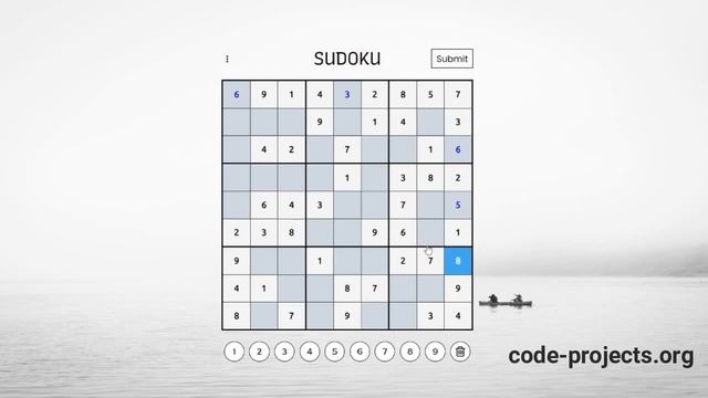 Sudoku game in JavaScript with source code download | Source Code & Projects смотреть онлайн