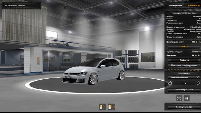 Обзор мода Volkswagen Golf 7 R Line версия 1 3 для Euro Truck Simulator 2 v1 35 x смотреть онлайн