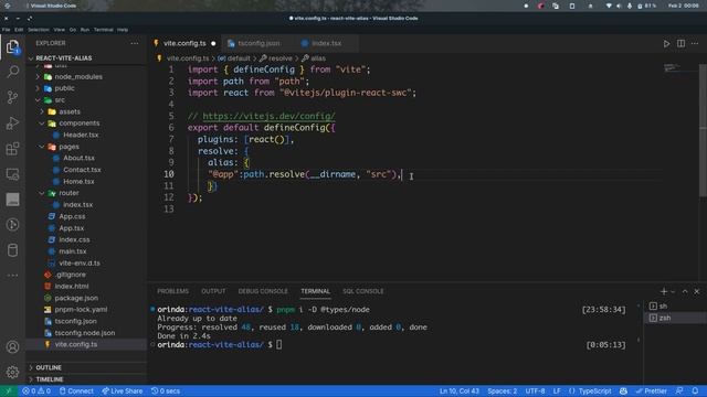 react vite module aliases смотреть онлайн
